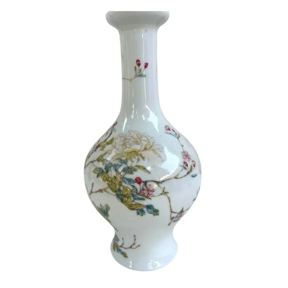VTG Lenox The Peony Vase Qing Emperor Collection Porcelain Vase 11